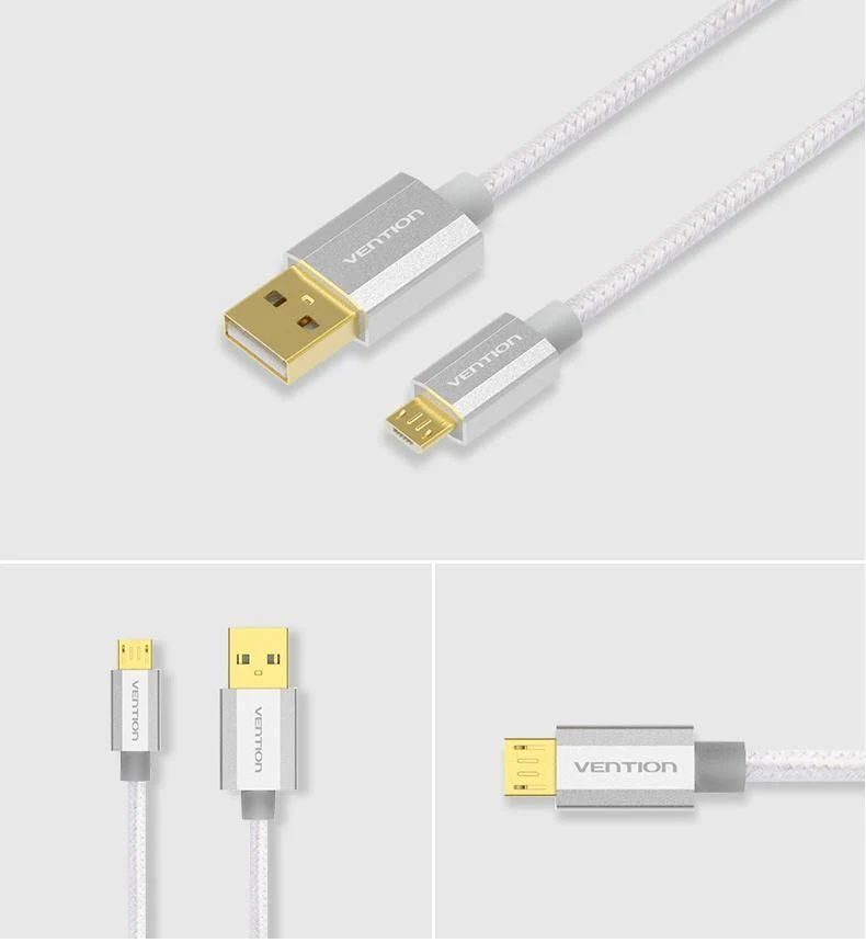 Vention micro usb schnelles ladekabel usb datenkabel handy kabel für samsung galaxy sxnumx htc lg android smartphone micro usb