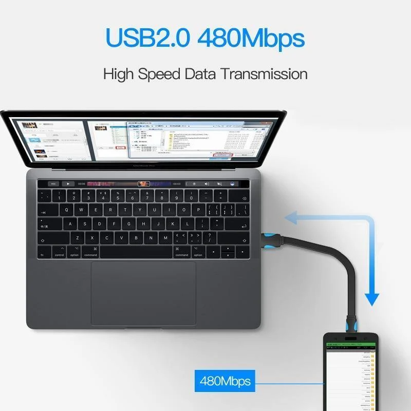 Vention Micro USB2.0 Kabel Für Handy Ladekabel Super Charger 1.5m 1m USB Daten Sync Kabel Für Samsung Android Kabel