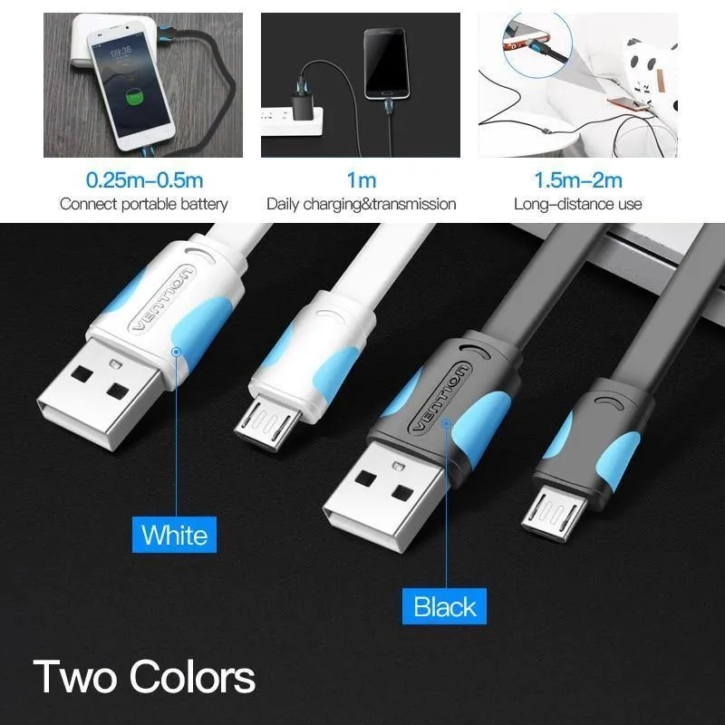 Vention Micro USB2.0 Kabel Für Handy Ladekabel Super Charger 1.5m 1m USB Daten Sync Kabel Für Samsung Android Kabel