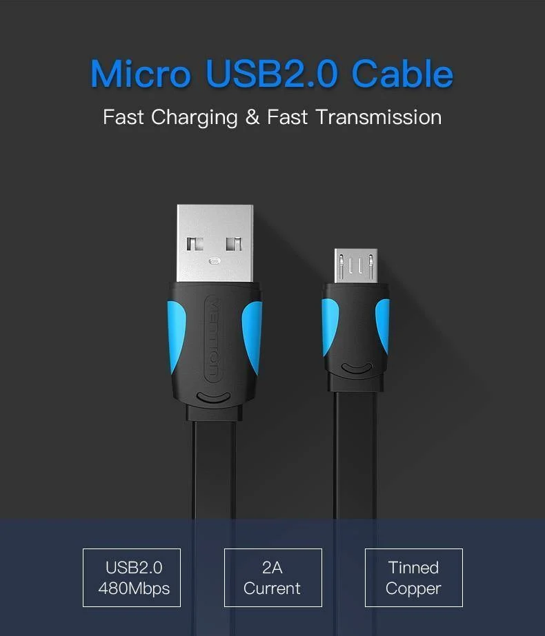 Vention Micro USB2.0 Kabel Für Handy Ladekabel Super Charger 1.5m 1m USB Daten Sync Kabel Für Samsung Android Kabel