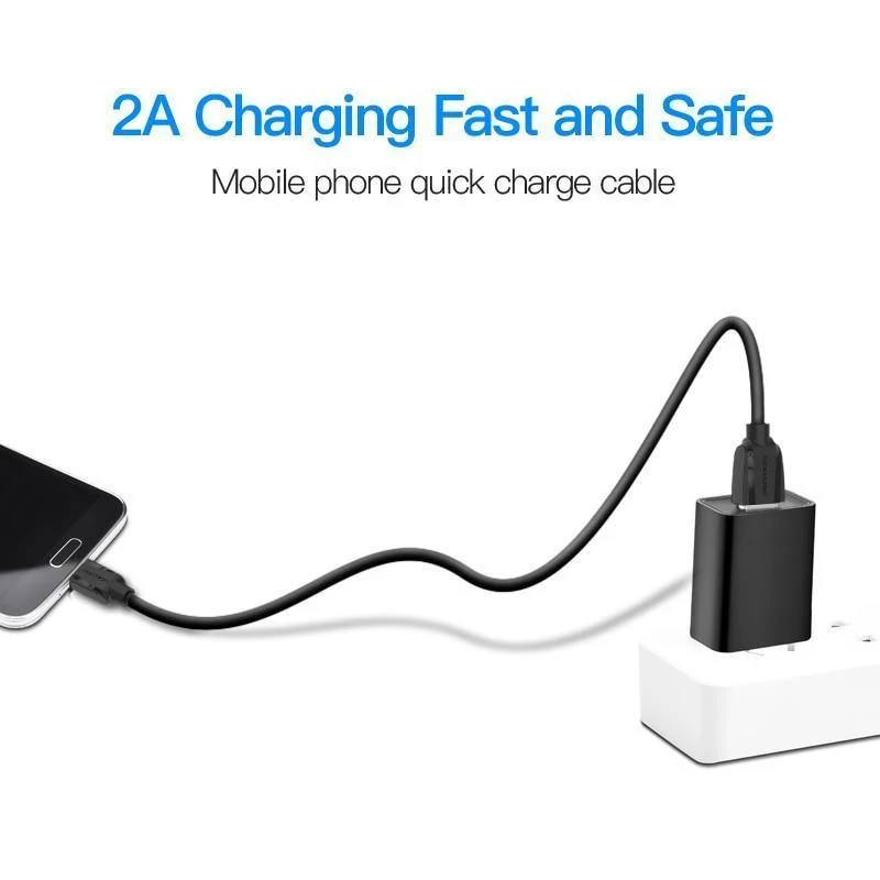Vention Micro-USB-Kabel 1m 2m 3m 5V2A Schnellladedaten-Sync Micro-USB-Ladekabel Für Samsung Xiaomi LG Huawei Android Phone