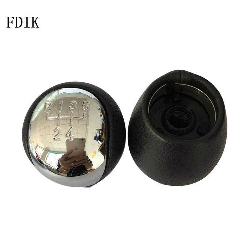 Silber Schwarz Kappe 5 Speed ​​Schaltknauf Hebelgriff für Hyundai 2008-2012 Elantra 2009-2013 Forte Cerato Autoteile