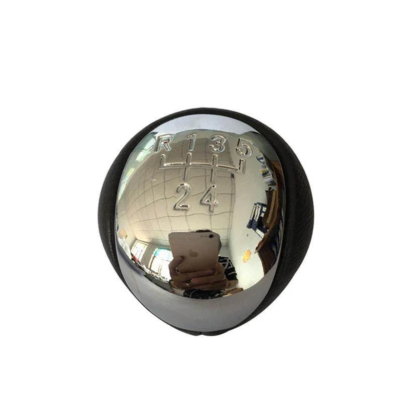 Silber Schwarz Kappe 5 Speed ​​Schaltknauf Hebelgriff für Hyundai 2008-2012 Elantra 2009-2013 Forte Cerato Autoteile