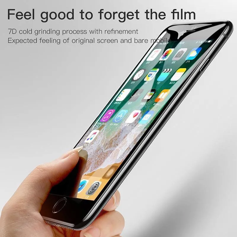 Baseus Schutzglas für iPhone 8 7 Plus Displayschutz 0.3 mm dünnes, vollständig abdeckendes gehärtetes Glas für iPhone 7 7 Plus Glas