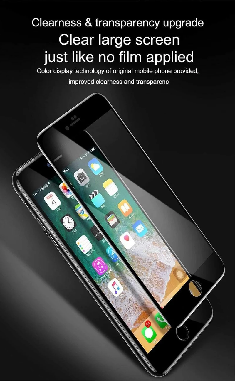 Baseus Schutzglas für iPhone 8 7 Plus Displayschutz 0.3 mm dünnes, vollständig abdeckendes gehärtetes Glas für iPhone 7 7 Plus Glas