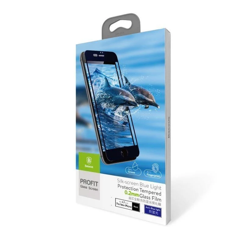 Baseus 0.2 mm Vollbild gehärtetes Glas für iPhone 8 7 Displayschutz Frontglas für iPhone 7 Plus 8 Plus Schutzglas