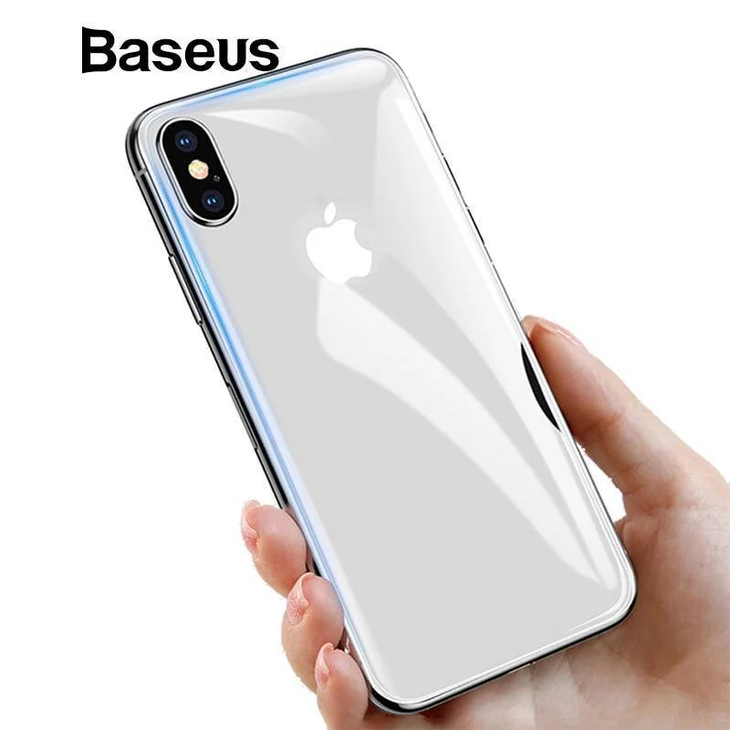 Baseus Für iPhone Xs Max Glas Ultra Dünne Zurück Glas Film Für iPhone Xs Max Xs XR 2018 Schutz Glas Gehärtetem Kratzfest