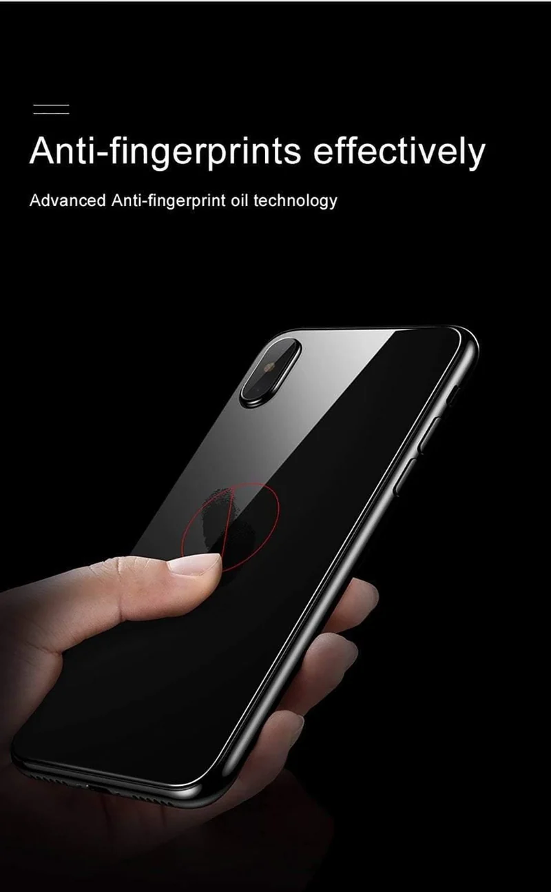 Baseus Für iPhone Xs Max Glas Ultra Dünne Zurück Glas Film Für iPhone Xs Max Xs XR 2018 Schutz Glas Gehärtetem Kratzfest