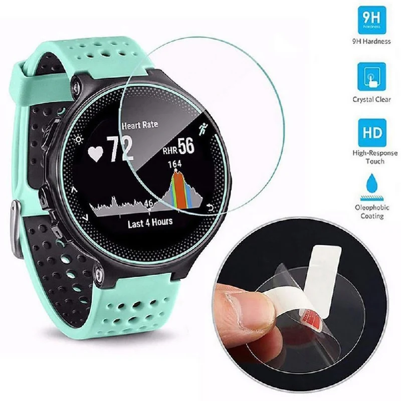 Schutzfolie aus gehärtetem Glas, Premium-Vollschutz, kratzfeste Displayschutzfolie, klares, rundes Anti-Blasen-Armband