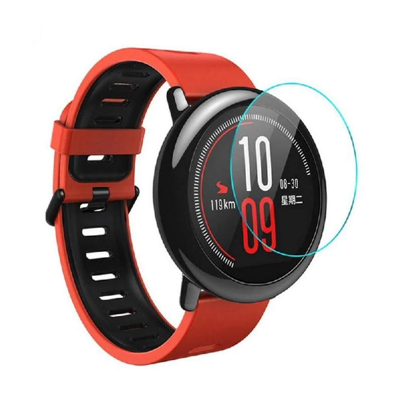 Schutzfolie aus gehärtetem Glas, Premium-Vollschutz, kratzfeste Displayschutzfolie, klares, rundes Anti-Blasen-Armband