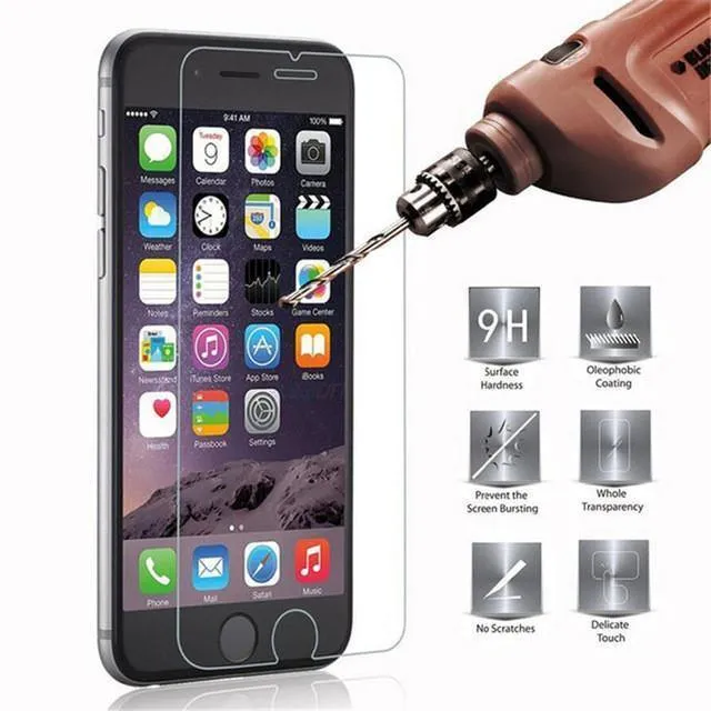 iPhone 6 Plus 0.30 mm ultradünner kratzfester Displayschutz aus gehärtetem Glas