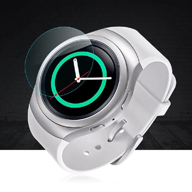 Schutzfolie, Display-Glasfolie, Premium-Anti-Fingerabdruck-Armband, gehärtetes Glas, 40 mm, rund, bruchsicher, blasenfrei