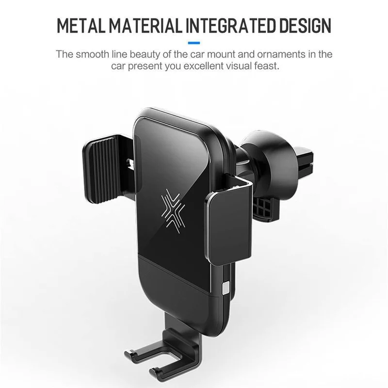 ROCK Autohalterung Qi kabelloses Ladegerät für iPhone XS XR X 8 Schnelles kabelloses Autoladegerät Telefonhalter für Samsung Galaxy S9 Autohalterung