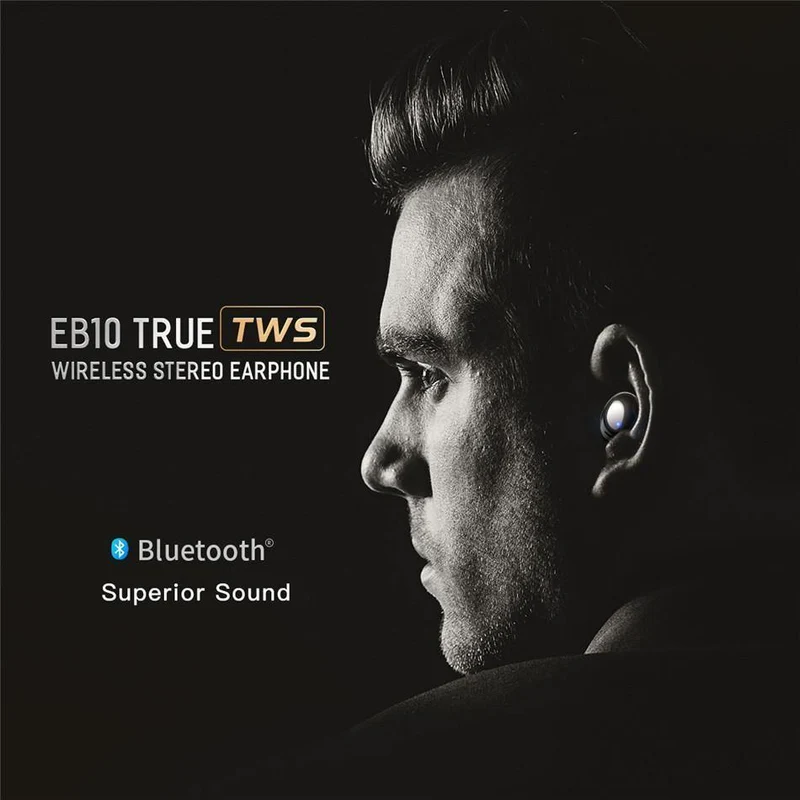 Rock New Mini TWS Wahre drahtlose Stereo-Bluetooth-Kopfhörer mit Mikrofon Universelle drahtlose Freisprecheinrichtung Ohrhörer mit Ladegerät Batteriekasten