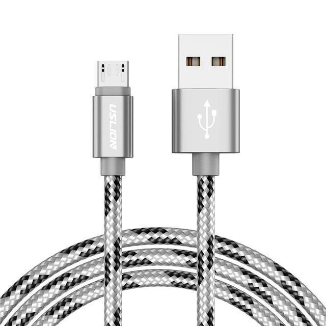USLION USB-Kabel für Samsung Xiaomi für SONY Huawei Tablet Android Micro USB-Telefon-Ladekabel Daten-Schnellladekabel Adapter