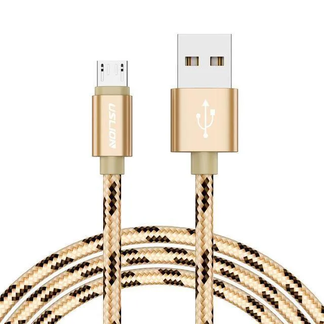 USLION USB-Kabel für Samsung Xiaomi für SONY Huawei Tablet Android Micro USB-Telefon-Ladekabel Daten-Schnellladekabel Adapter