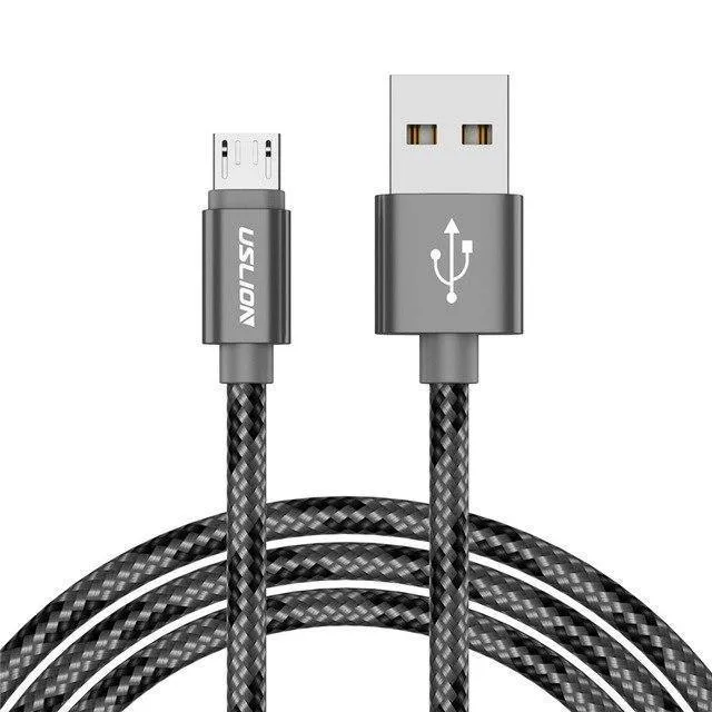 USLION USB-Kabel für Samsung Xiaomi für SONY Huawei Tablet Android Micro USB-Telefon-Ladekabel Daten-Schnellladekabel Adapter