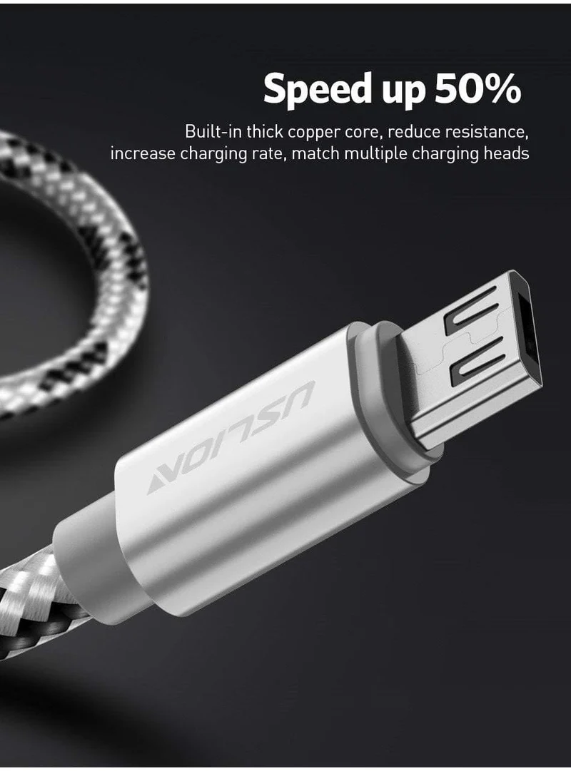 USLION USB-Kabel für Samsung Xiaomi für SONY Huawei Tablet Android Micro USB-Telefon-Ladekabel Daten-Schnellladekabel Adapter