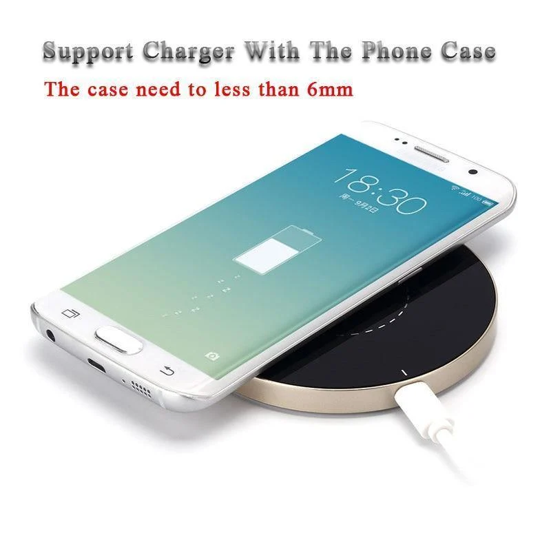 USLION Wireless Charging Pad für iPhone X 8 QI schnelles kabelloses Ladegerät Telefon-Tischladegerät für Samsung Note 8 S8 S7 S6 Edge