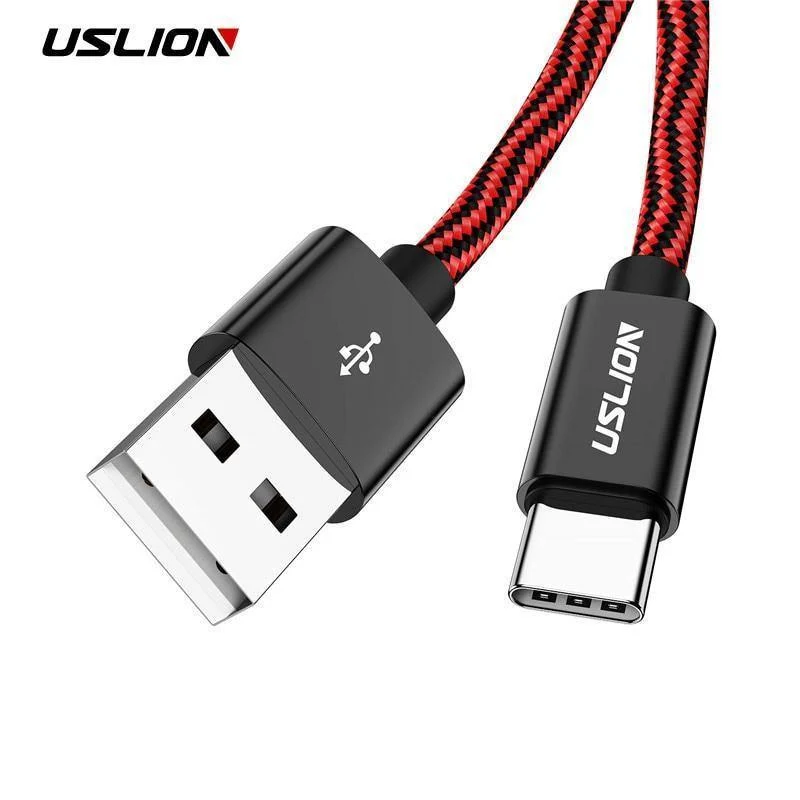 USLION USB Typ C Kabel für Xiaomi POCOPHONE F1 Schnelles Laden USB C Typ-C Datenkabel Telefonladegerät Kabel für Samsung S9 Note 9