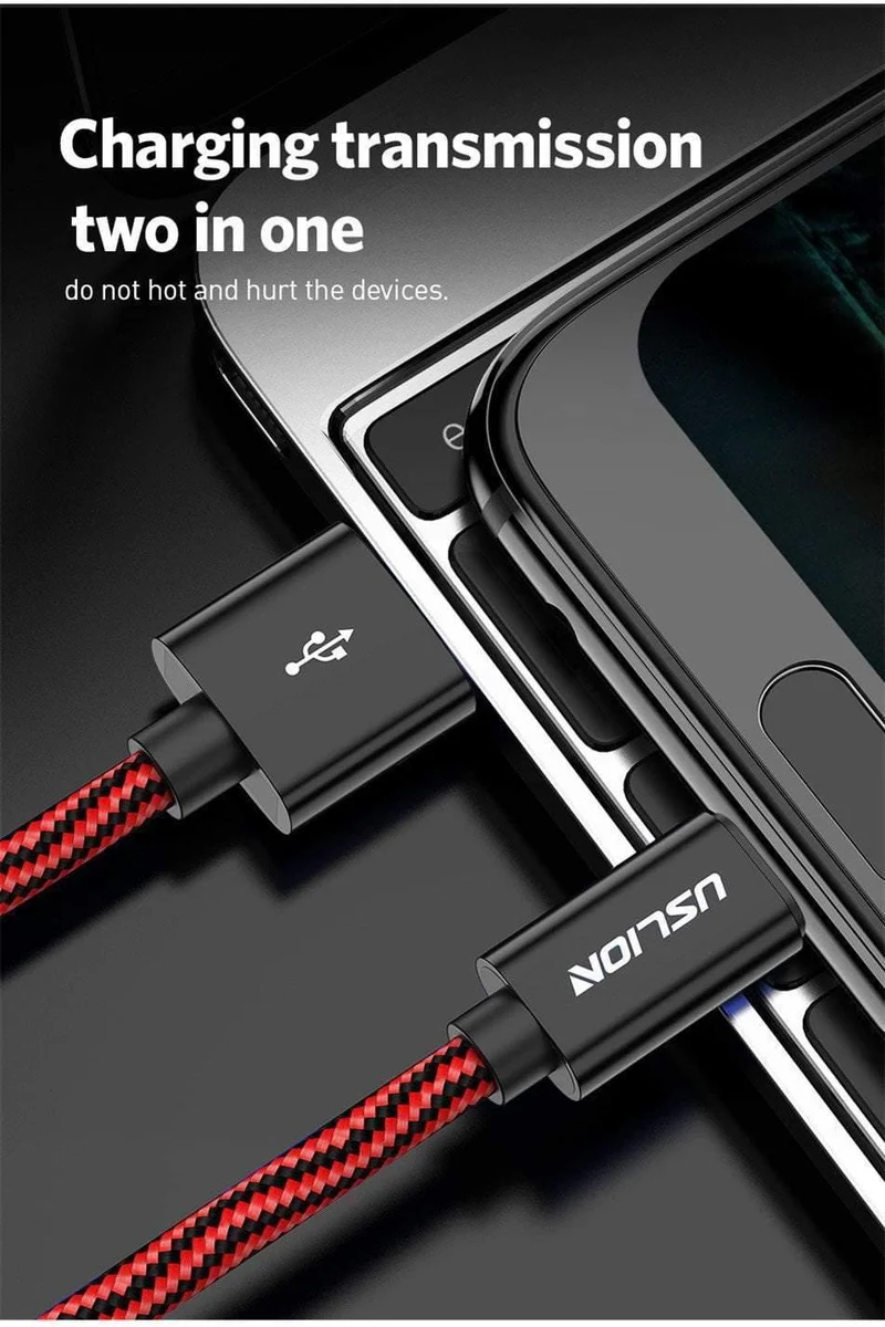 USLION USB Typ C Kabel für Xiaomi POCOPHONE F1 Schnelles Laden USB C Typ-C Datenkabel Telefonladegerät Kabel für Samsung S9 Note 9
