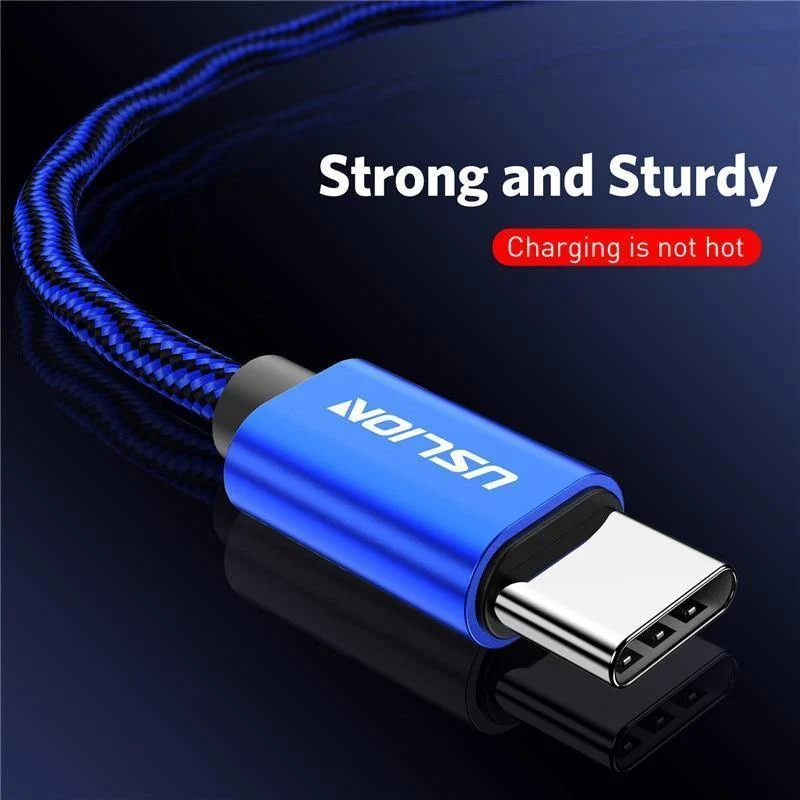 USLION USB Typ C Kabel für Xiaomi POCOPHONE F1 Schnelles Laden USB C Typ-C Datenkabel Telefonladegerät Kabel für Samsung S9 Note 9