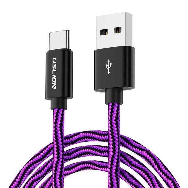USLION USB Typ C Kabel für Xiaomi POCOPHONE F1 Schnelles Laden USB C Typ-C Datenkabel Telefonladegerät Kabel für Samsung S9 Note 9
