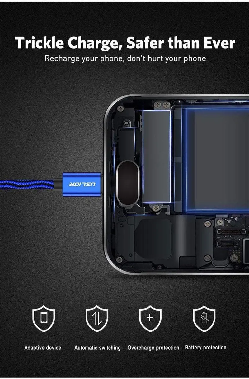 USLION USB Typ C Kabel für Xiaomi POCOPHONE F1 Schnelles Laden USB C Typ-C Datenkabel Telefonladegerät Kabel für Samsung S9 Note 9