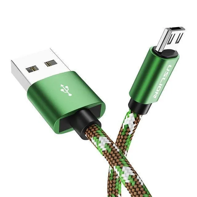 USLION Micro USB Kabel 2.1A für Xiaomi Redmi Note 5 Pro Ladegerät Datenkabel für Samsung S7 Andriod Microusb Handykabel