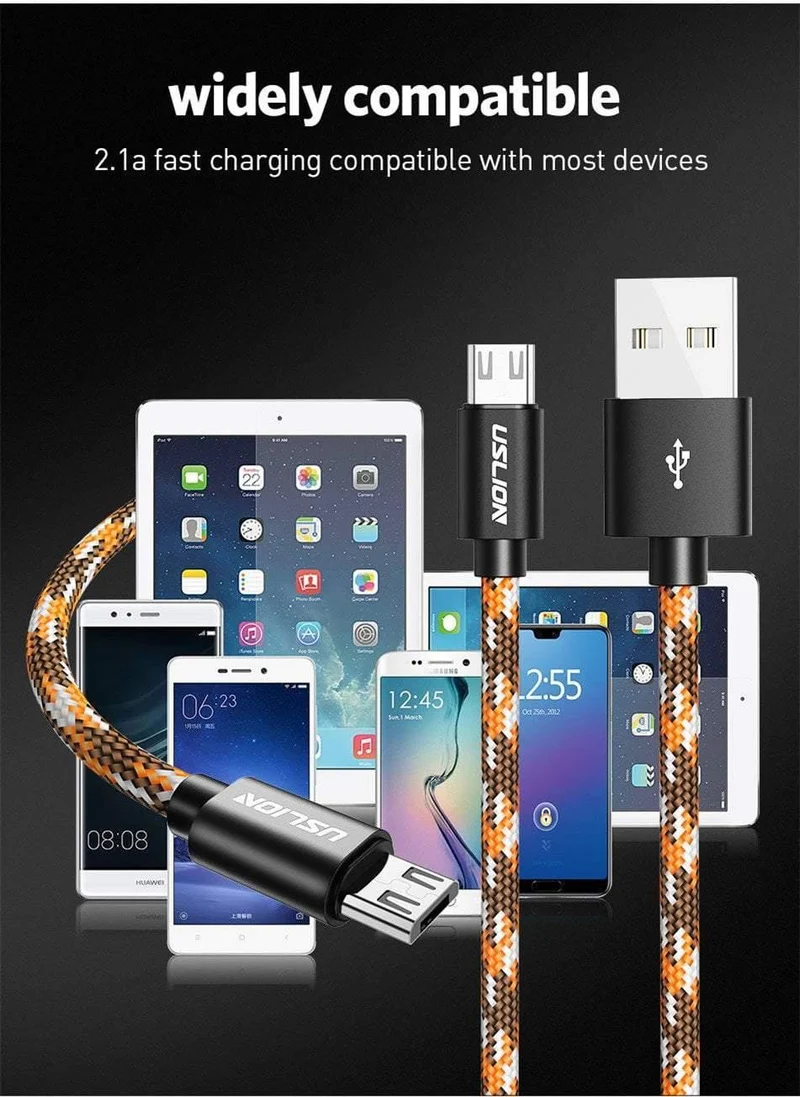 USLION Micro USB Kabel 2.1A für Xiaomi Redmi Note 5 Pro Ladegerät Datenkabel für Samsung S7 Andriod Microusb Handykabel