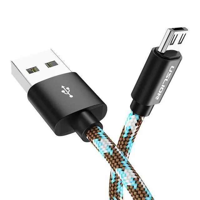 USLION Micro USB Kabel 2.1A für Xiaomi Redmi Note 5 Pro Ladegerät Datenkabel für Samsung S7 Andriod Microusb Handykabel