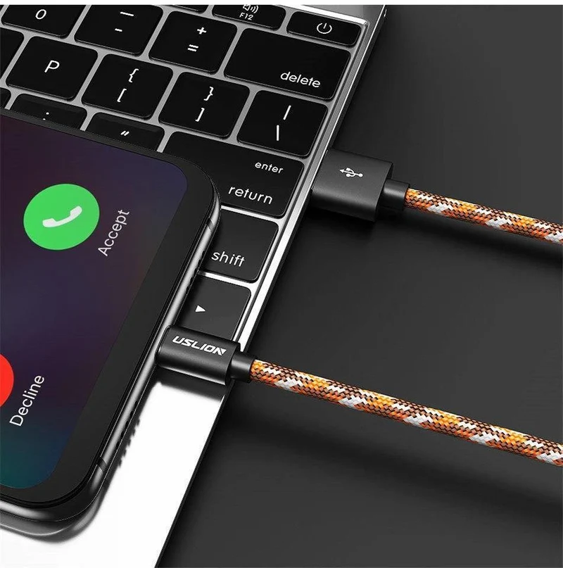 USLION Micro USB Kabel 2.1A für Xiaomi Redmi Note 5 Pro Ladegerät Datenkabel für Samsung S7 Andriod Microusb Handykabel