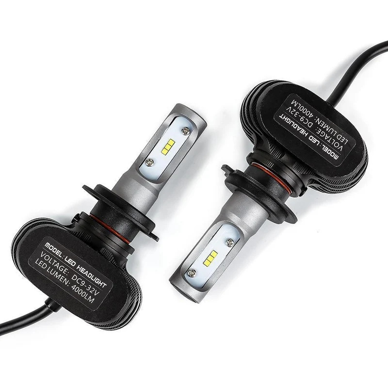 SNCN 2 stücke N1 Scheinwerferlampen LED Autolicht 9005/HB3 9006/HB4 H4/9003/HB2 Hi/Lo H7 Scheinwerfer H8 H9 H11 Auto Nebelscheinwerfer 50w 8000Lm
