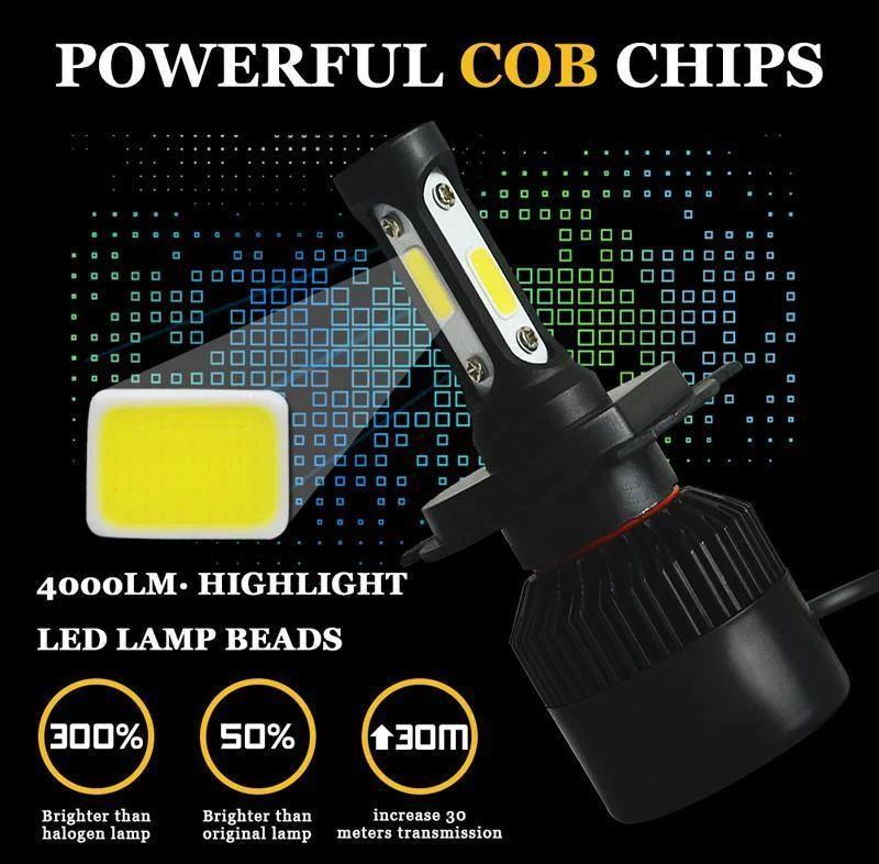 2 Stücke H7 LED H4 H11 H1 Autoscheinwerferlampen H3 H8 HB4 HB3 9006 9005 H27 881 Led Nebelscheinwerfer 72W 8000LM 6500K Weiß Autozubehör