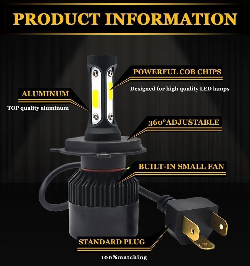 2 Stücke H7 LED H4 H11 H1 Autoscheinwerferlampen H3 H8 HB4 HB3 9006 9005 H27 881 Led Nebelscheinwerfer 72W 8000LM 6500K Weiß Autozubehör