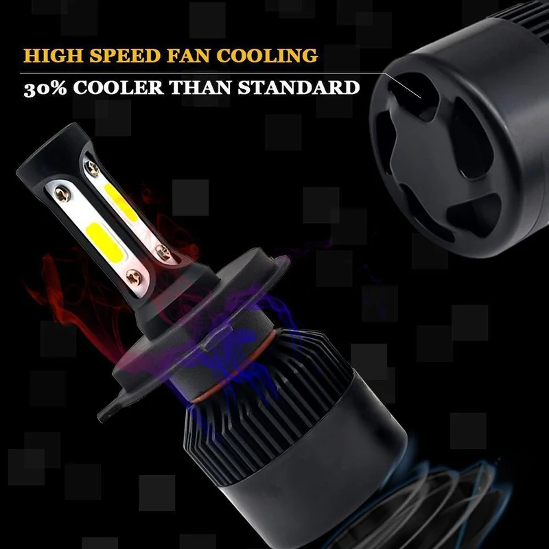 2 Stücke H7 LED H4 H11 H1 Autoscheinwerferlampen H3 H8 HB4 HB3 9006 9005 H27 881 Led Nebelscheinwerfer 72W 8000LM 6500K Weiß Autozubehör