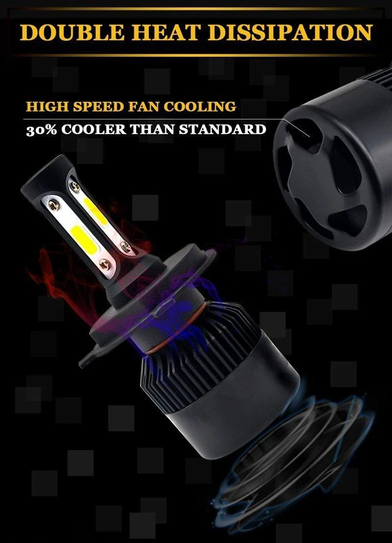 2 Stücke H7 LED H4 H11 H1 Autoscheinwerferlampen H3 H8 HB4 HB3 9006 9005 H27 881 Led Nebelscheinwerfer 72W 8000LM 6500K Weiß Autozubehör