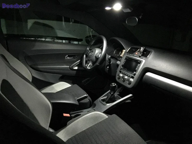 12 Stück fehlerfreie Auto-LED-Lampe für VW Golf MK5 MK6 MK7 04+, Canbus Auto-Innenbeleuchtung für Volkswagen Golf 5 6 7 2004+ Dome-Licht