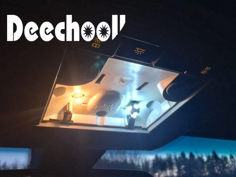12 Stück fehlerfreie Auto-LED-Lampe für VW Golf MK5 MK6 MK7 04+, Canbus Auto-Innenbeleuchtung für Volkswagen Golf 5 6 7 2004+ Dome-Licht