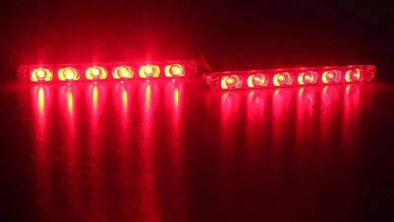 Auto-LKW-Notlicht, blinkende Feuerwehrlichter, 4 x 6 LEDs, Auto-Styling, Krankenwagen, Polizeilicht, Blitzlicht, Warnlicht, DC 12 V