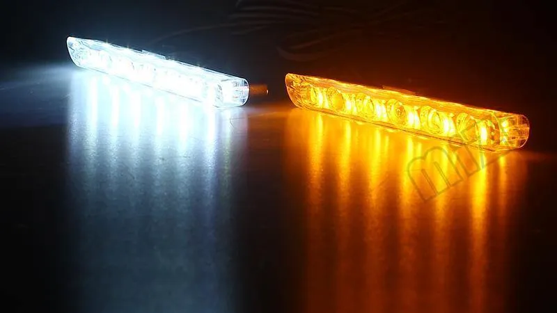 Auto-LKW-Notlicht, blinkende Feuerwehrlichter, 4 x 6 LEDs, Auto-Styling, Krankenwagen, Polizeilicht, Blitzlicht, Warnlicht, DC 12 V
