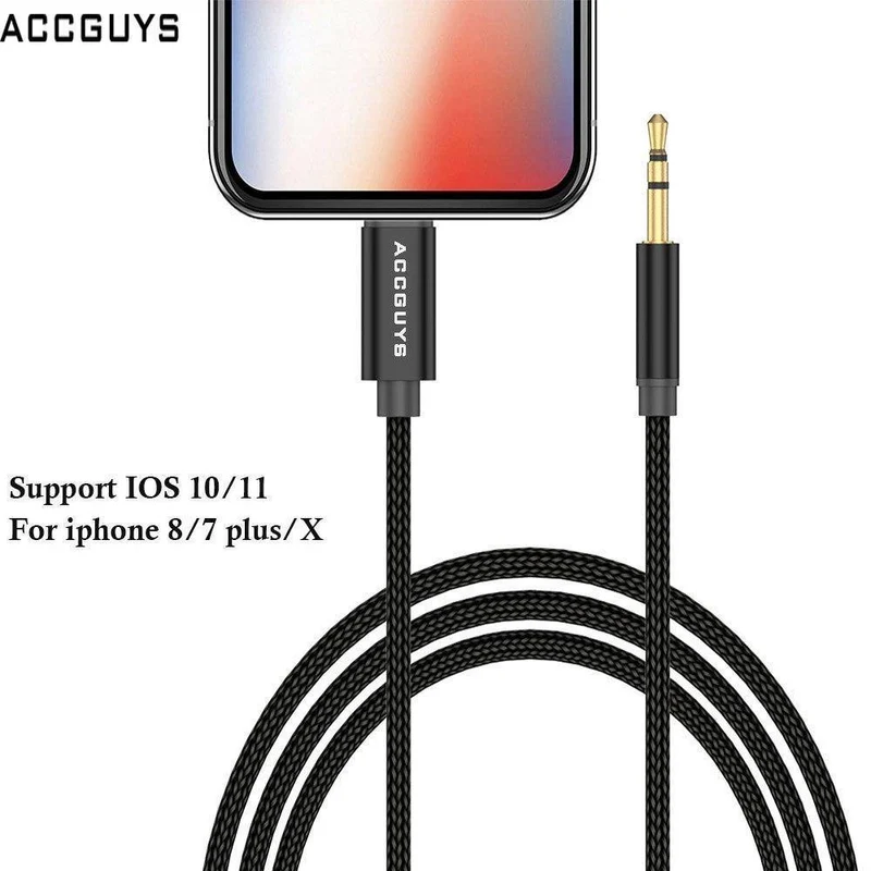 IOS auf 3.5 mm Klinkenstecker AUX Audio Musik Stereo Adapterkabel Home Car Audio Verlängerungskabel 1 m für iPhone 7 8 Plus X XS XR