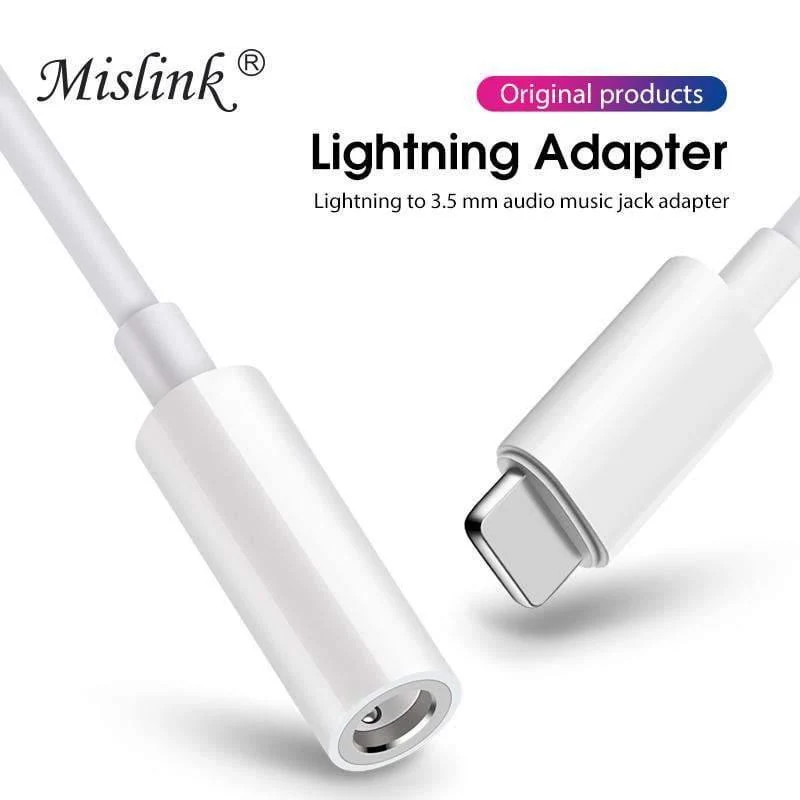 Original für Apple Lightning Kopfhörerbuchsenadapter Aux Audio Konverterkabel für iPhone xs max xr x 8 7 6s plus 5 iPad ios12 11