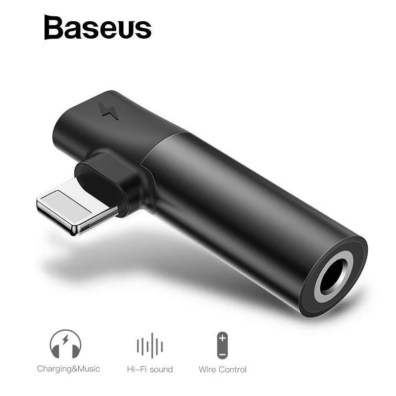 Baseus 2-in-1-Audio-Adapter für iPhone Xs Max XR Xs