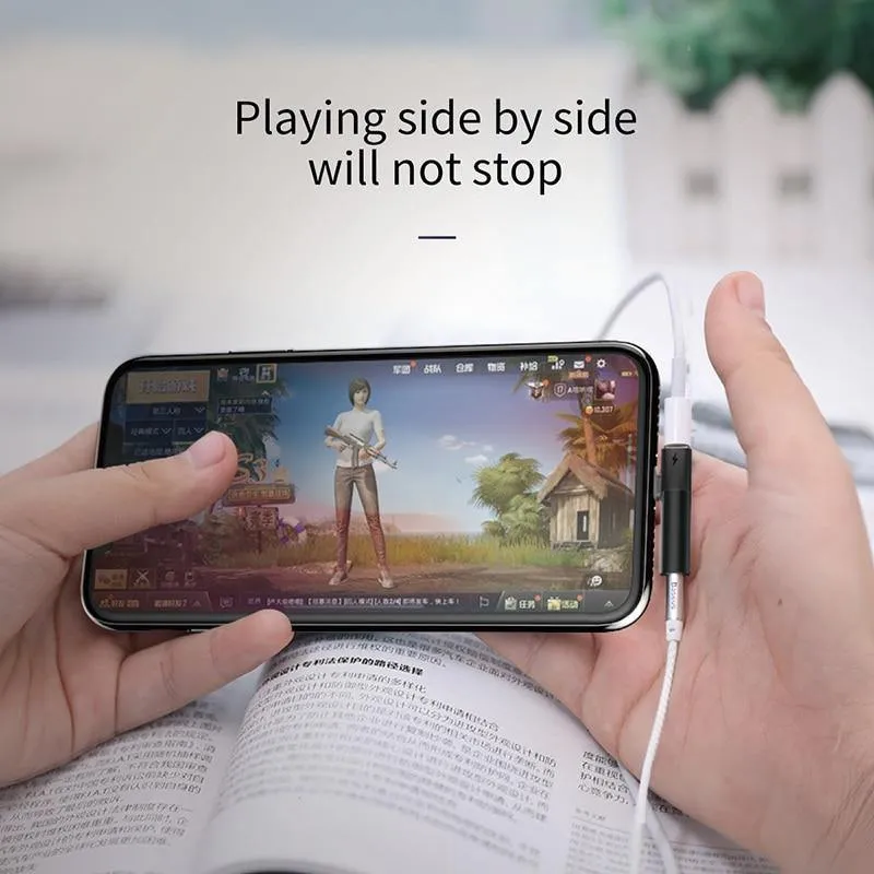Baseus 2-in-1-Audio-Adapter für iPhone Xs Max XR Xs