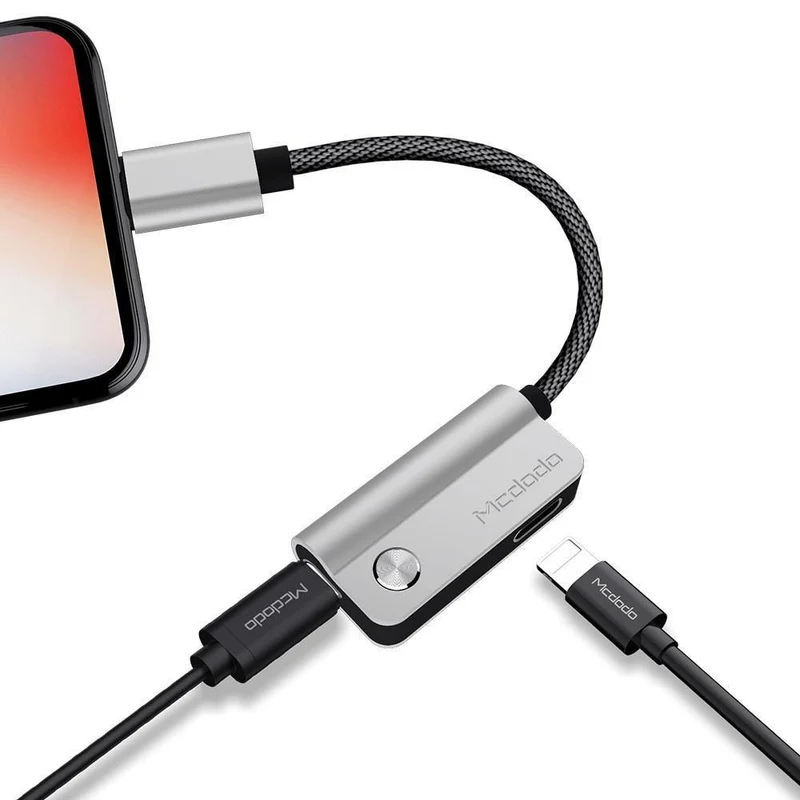 Kabeladapter für Lightning für Lightning für iPhone X 8 7 Plus Kopfhörerkabel Audiokabel Laden Anrufen Daten Musik