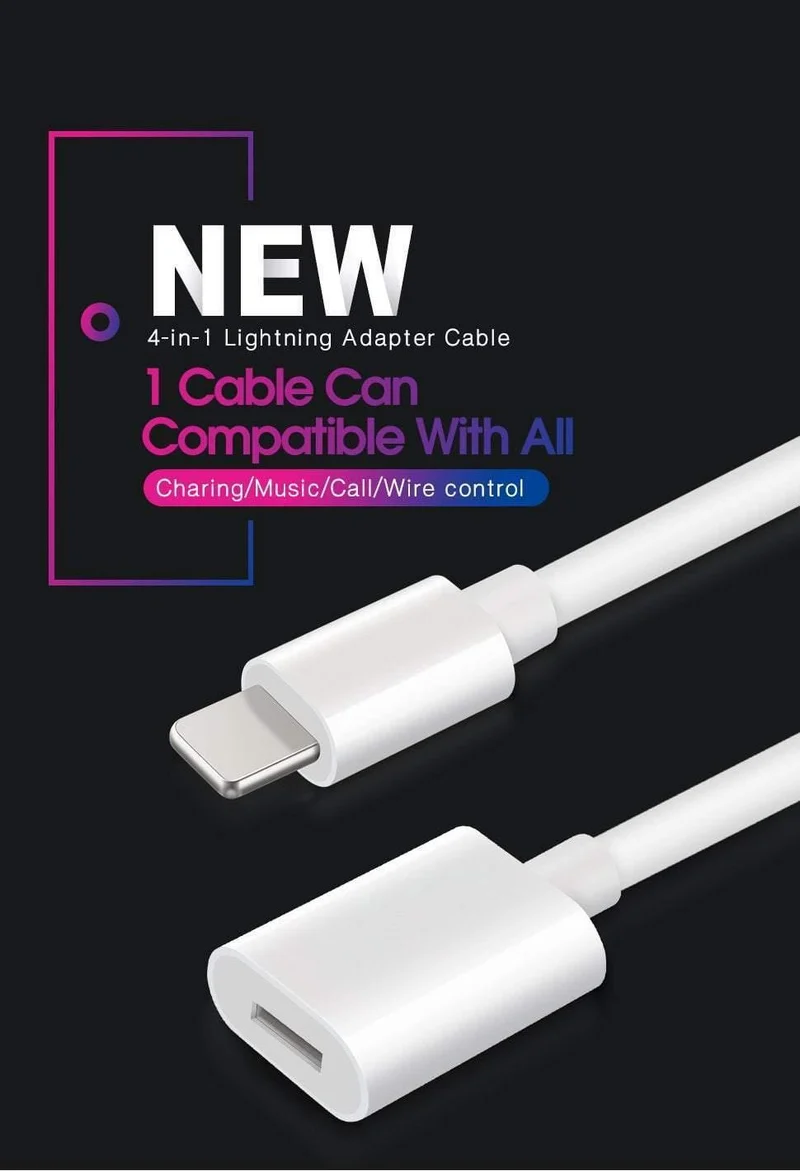 Lightning Verlängerungskabel Buchse zu Stecker Adapter Audio Konverter für iPhone x 8 7 6 5 iPad Ladegerät Daten 8 Pin aufladen