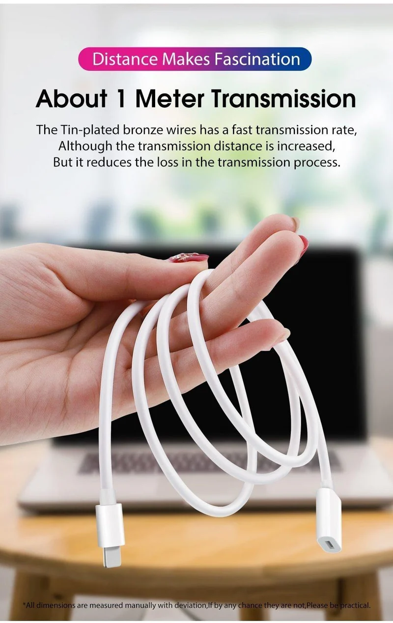 Lightning Verlängerungskabel Buchse zu Stecker Adapter Audio Konverter für iPhone x 8 7 6 5 iPad Ladegerät Daten 8 Pin aufladen