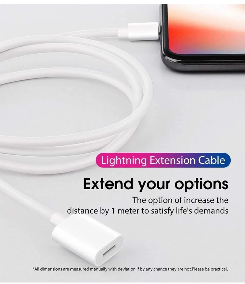 Lightning Verlängerungskabel Buchse zu Stecker Adapter Audio Konverter für iPhone x 8 7 6 5 iPad Ladegerät Daten 8 Pin aufladen