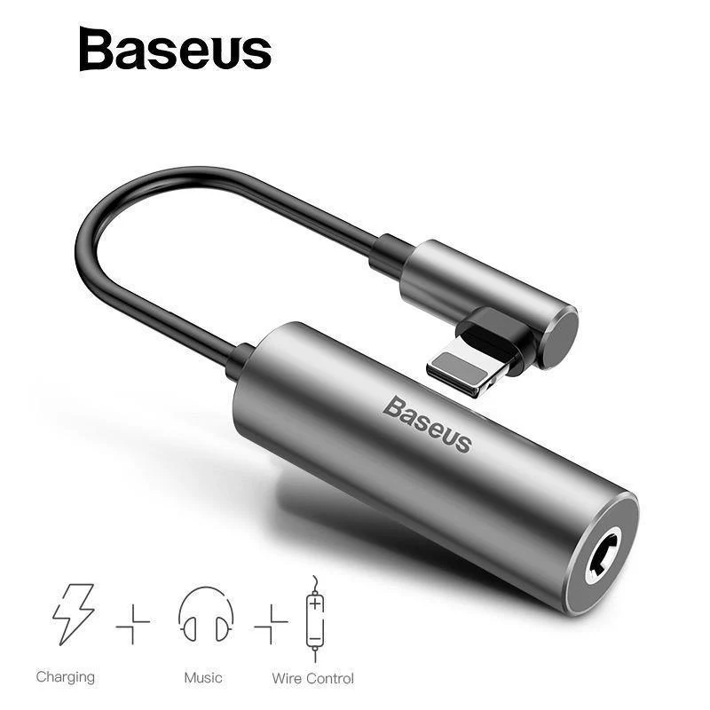 Baseus 2-in-1-Aux-Audiokabel-Splitter für iPhone